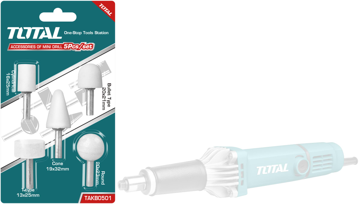 PIEDRAS PARA RECTIFICADORA BLISTER POR 05 PCS. TAKB05011