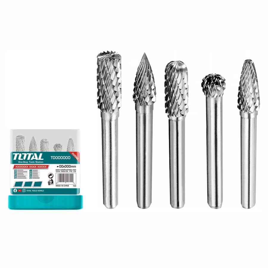 JUEGO DE BROCAS DE CARBURO DE TUGNSTENO 5PCS TOTAL1