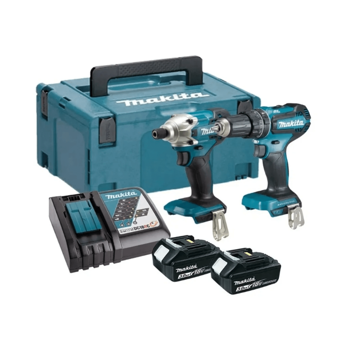 TALADRO PERCUTOR 18V DHP485 + ATORNILLADOR IMPACTO 18V DTD156/DLX2394J1