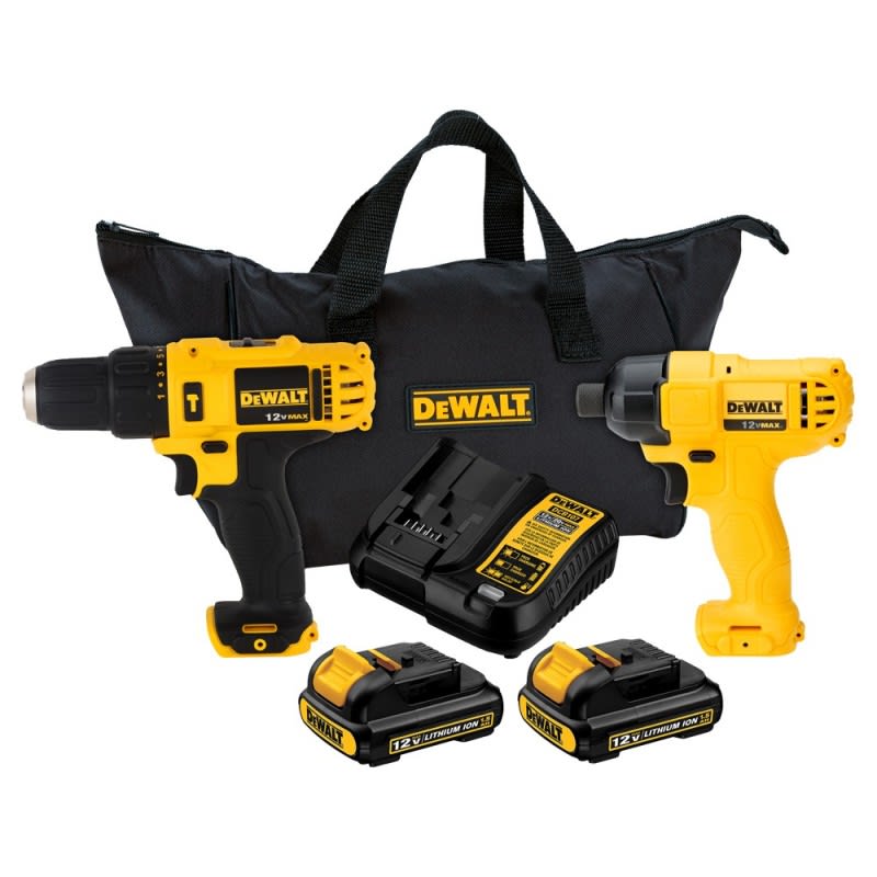 KIT ATORNILLADOR PERCUTOR 12 V. + ATORNILLADOR DE IMPACTO DCK202C2-B2 DEWALT3