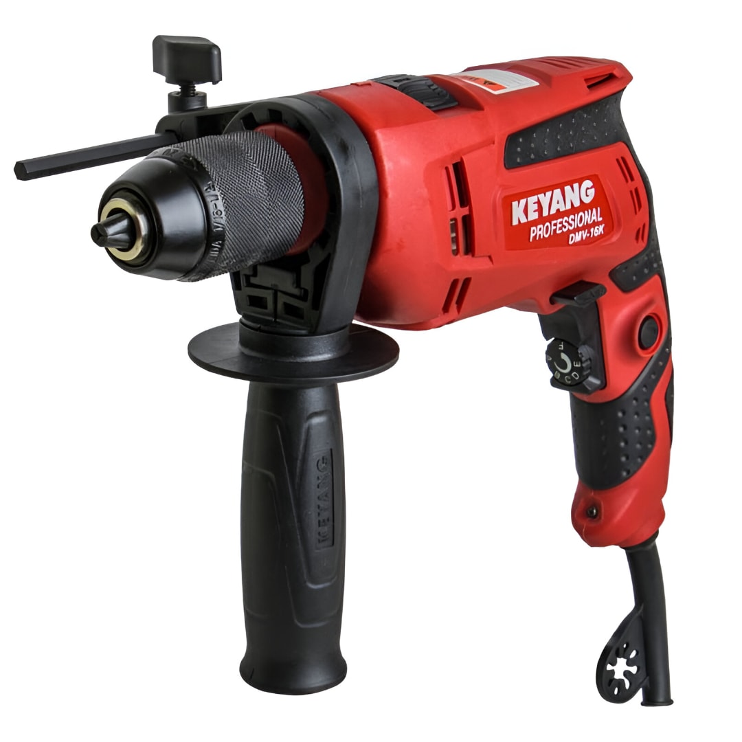 TALADRO PERCUTOR 720W MANDRIL SIN LLAVE DMV-16K KEYANG1