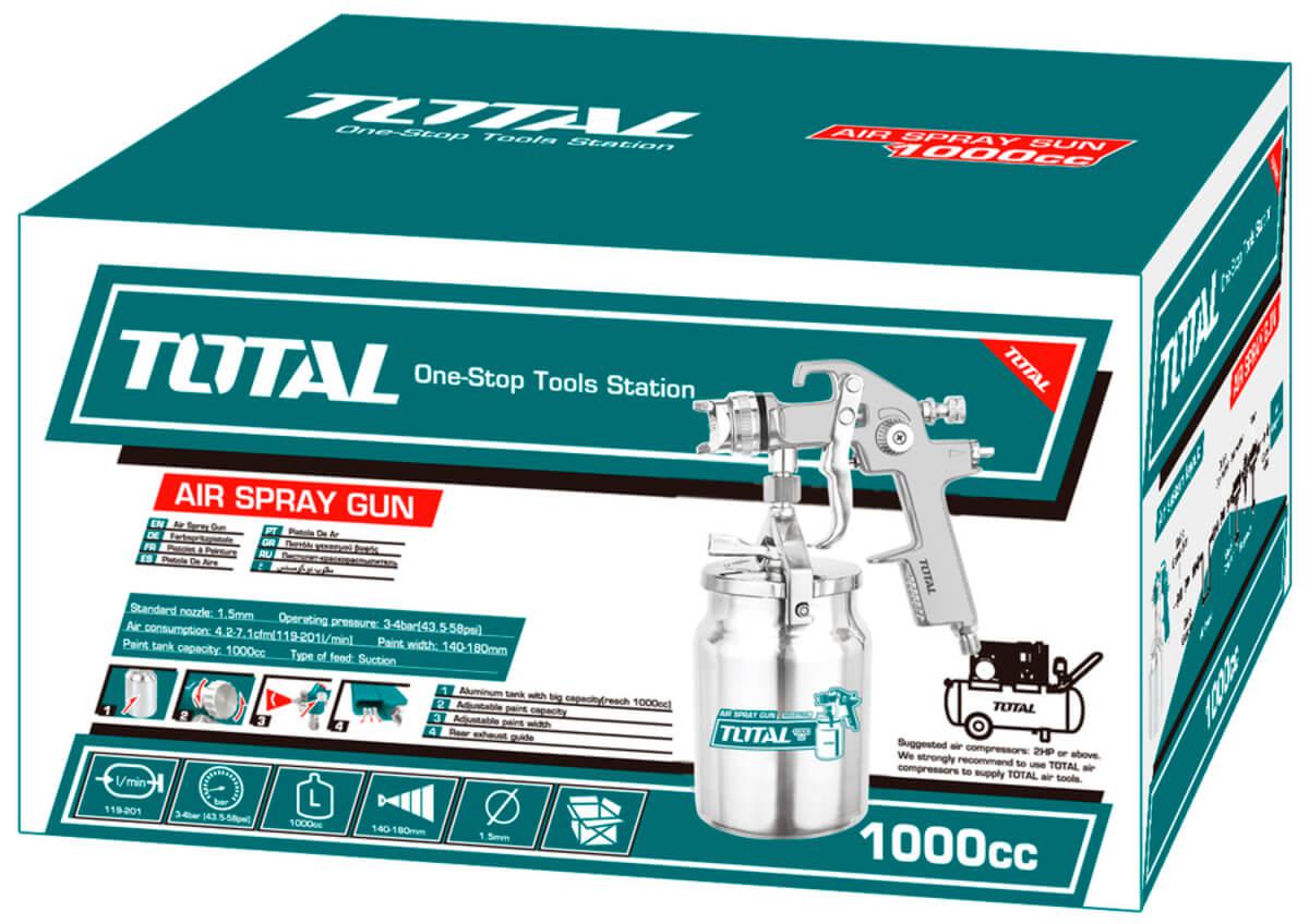PISTOLA DE PULVERIZACIÓN 1.4MM 1000CC TAT110041