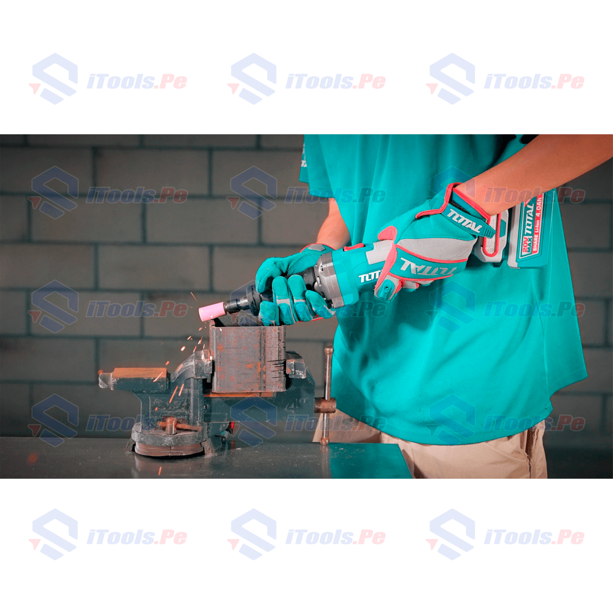 KIT RECTIFICADORA 20V TOTAL + BATERÍA 5AH + CARGADOR 4AH3