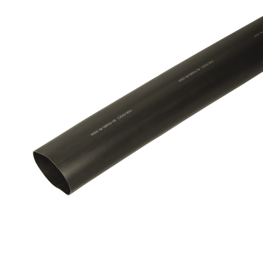 TUBO TERMOCONTRAÍBLE 1000V NEGRO X 1MT / TERMONG1