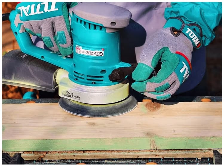 LIJADORA ROTO ORBITAL ELECTRICA 450W + 5 PZS DE LIJA TOTAL TF20415063