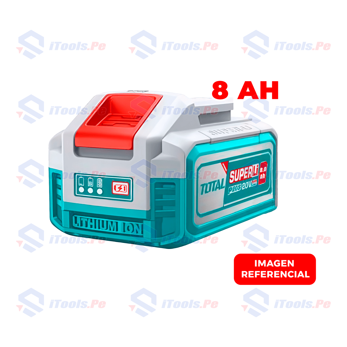 Bateria 20V Lithium-Ion 8.0 Ah. Indicador Led de carga  TFBLI21081