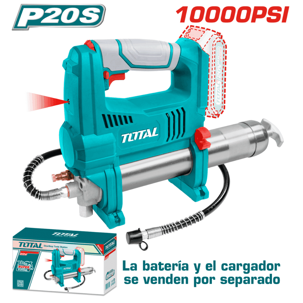 ENGRASADORA 20V 10000PSI 282G/MIN INDUSTRIAL - TGGLI2010 TOTAL2