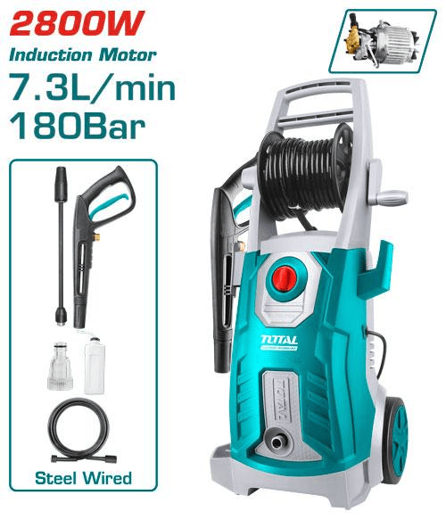 HIDROLAVADORA DE ALTA PRESIÓN 2800W 2600PSI 7.3L/MIN INDUSTRIAL TOTAL / TGT11266-51