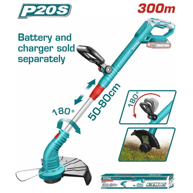 TOTAL CORTADORA DE CESPED LI-ION 20V NO INCLUYE BATERIA NI CARGADOR TGTLI2001