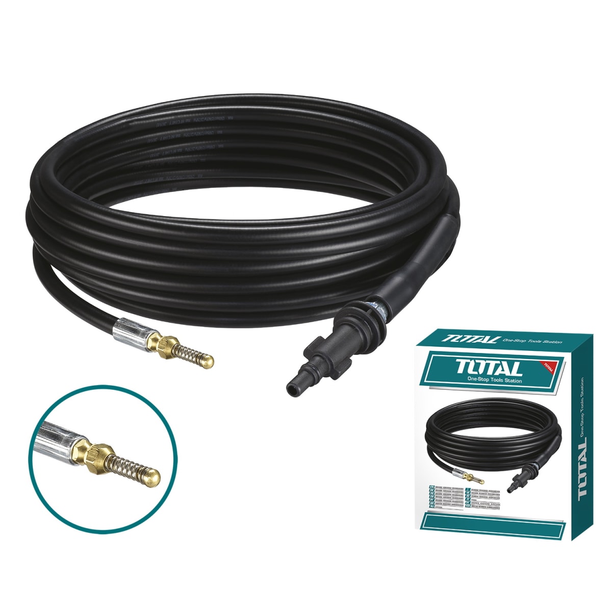 MANGUERA ALTA PRESION PARA HIDROLAVADORAS TOTAL 7.5 MT3