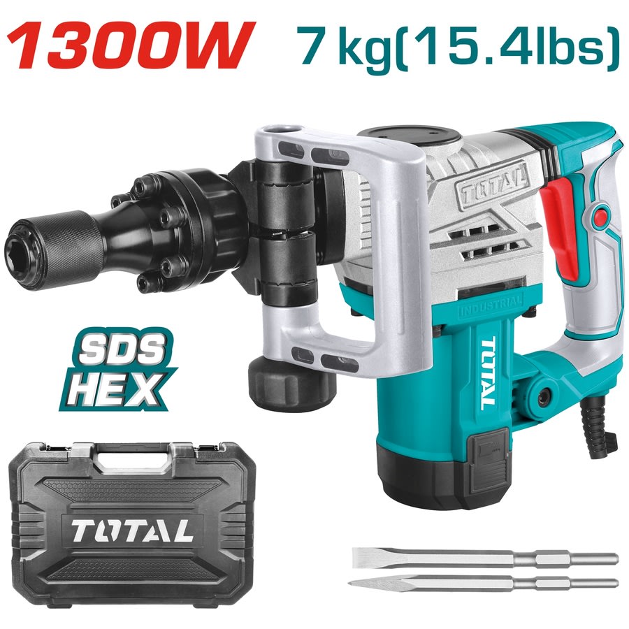 DEMOLEDOR HEX 1300W 3800BPM 20J 7KG INDUSTRIAL TOTAL / TH21300161