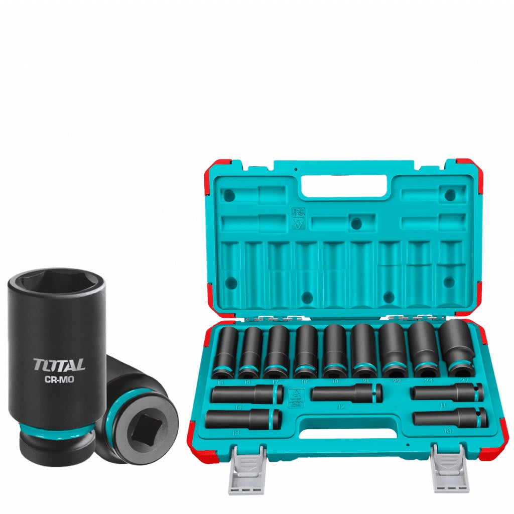 SET DADOS IMPACTO LARGO 1/2'' 10-27MM 14PCS CR-MO/ THKISD12143L2