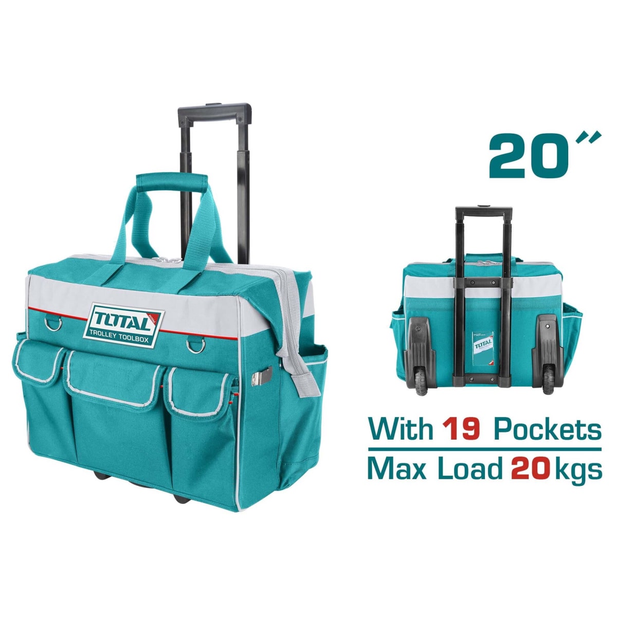 MALETA PORTA HERRAMIENTAS CON RUEDAS 20