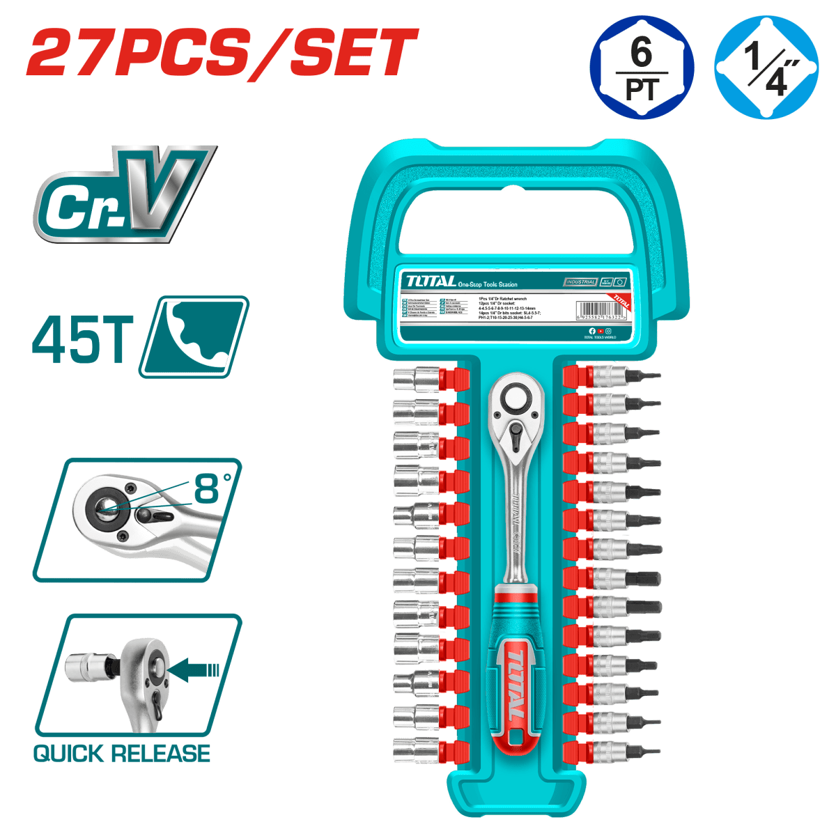 JGO X 27PCS DADOS 1/4 CON CHICHARRA TOTAL1
