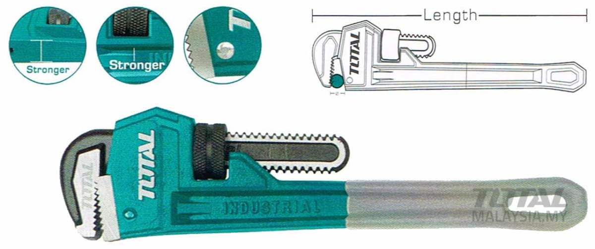 LLAVE DE TUBO STILLSON 8 PULGADAS TOTAL THT1708061