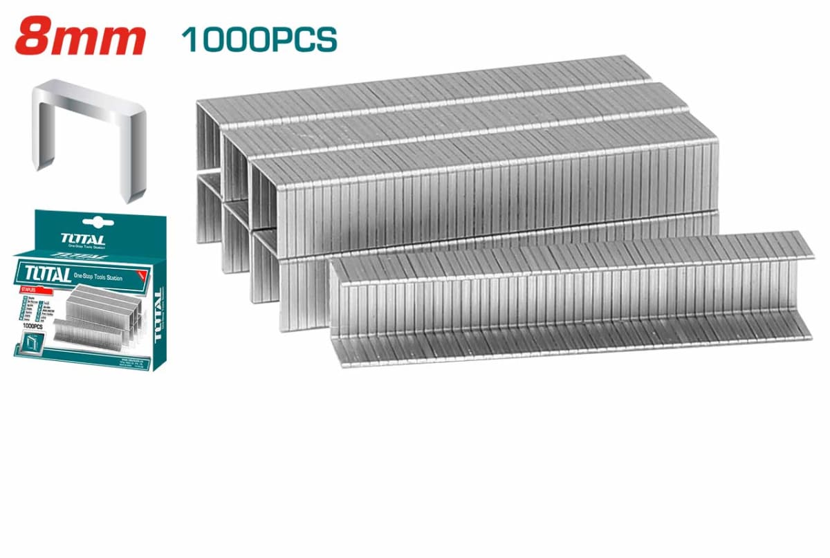GRAPAS CORCHETES 8X1.2MM CAJA 1000 UNIDADES TOTAL THT39821