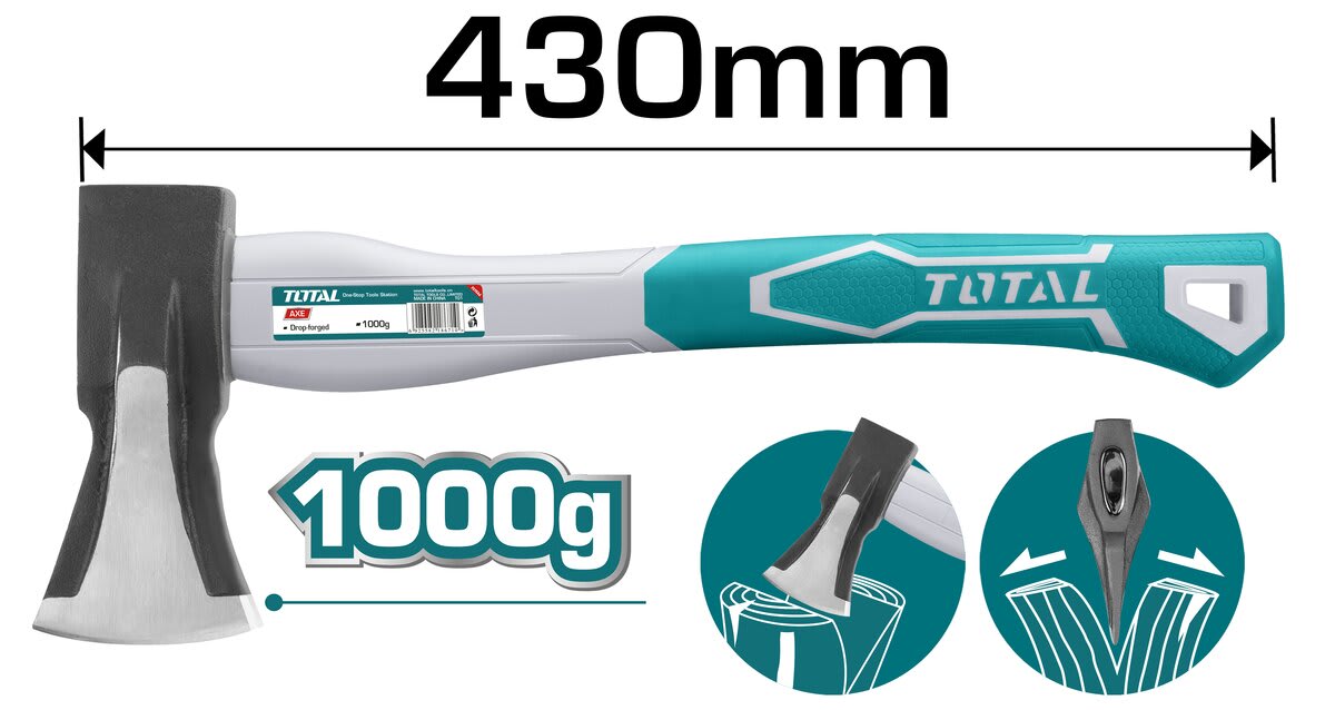 HACHA MEDIANA 1000G 430MM TOTAL1
