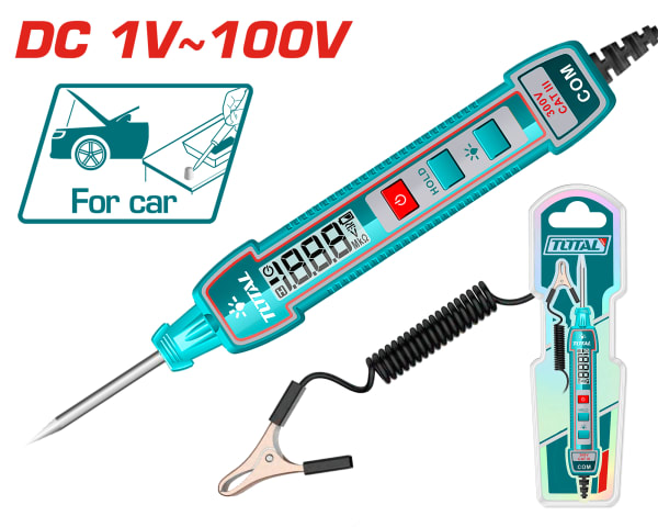 PROBADOR DE CIRCUITO AUTOMOTRIZ DC 1V-100V MAX: 2700MM DIGITAL INDUSTRIAL - THTS410011