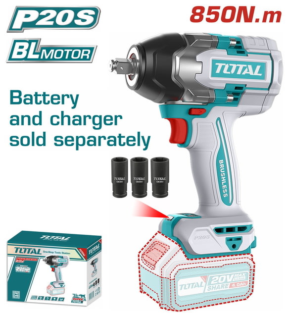 LLAVE DE IMPACTO 20V 850Nm BARETOOLS TOTAL / TIWLI208511