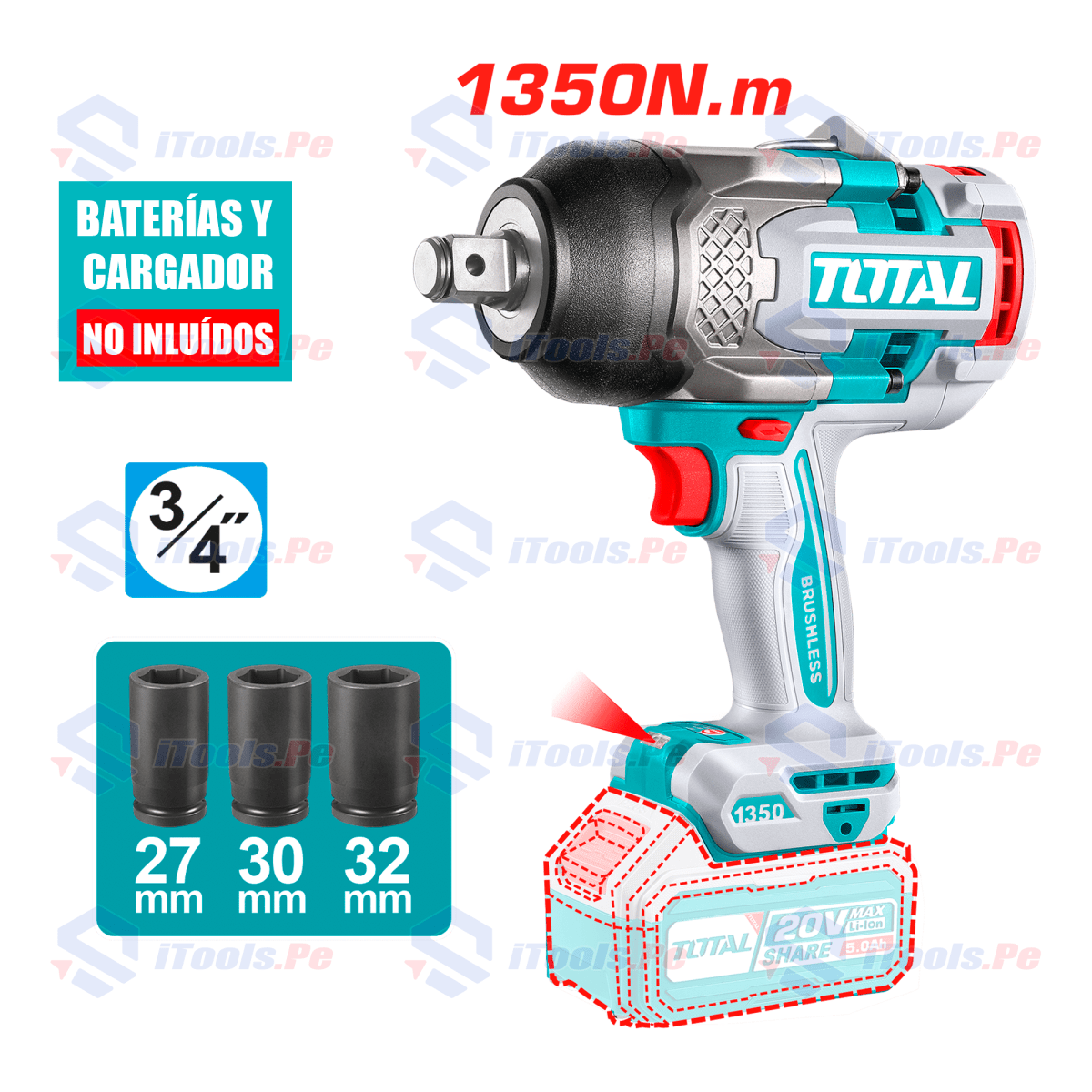 LLAVE DE IMPACTO 1350NM 3/4