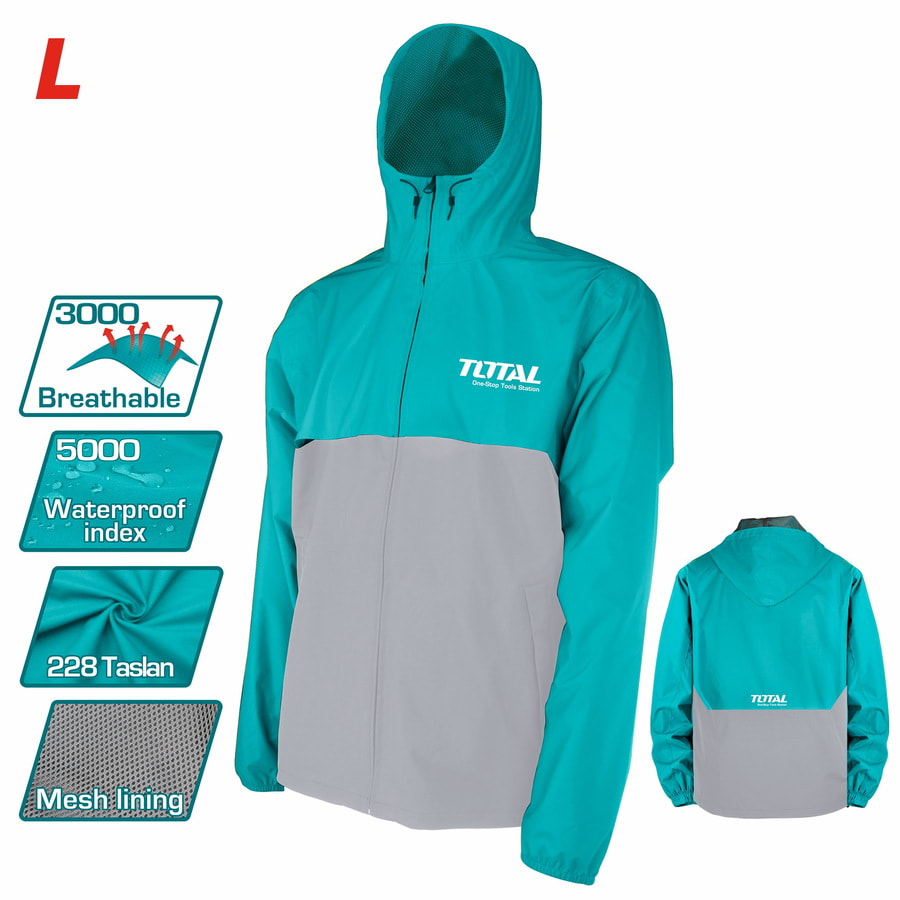 Chaqueta impermeable talla L TOTAL TJCTC2282.L2