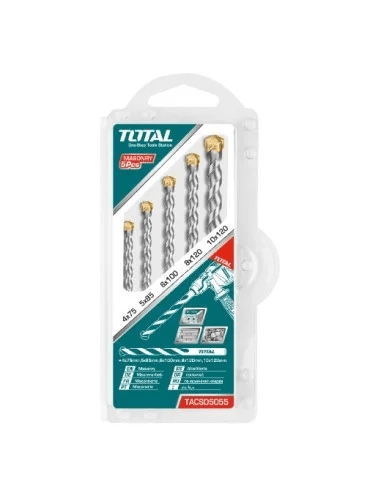 SET DE BROCAS PARA CONCRETO 5 PIEZAS TOTAL - TACSD50551
