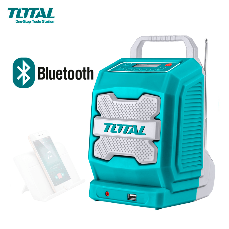 RADIO PARLANTE BLUETOOTH 4.0 20V INALAMBRICO TOTAL1
