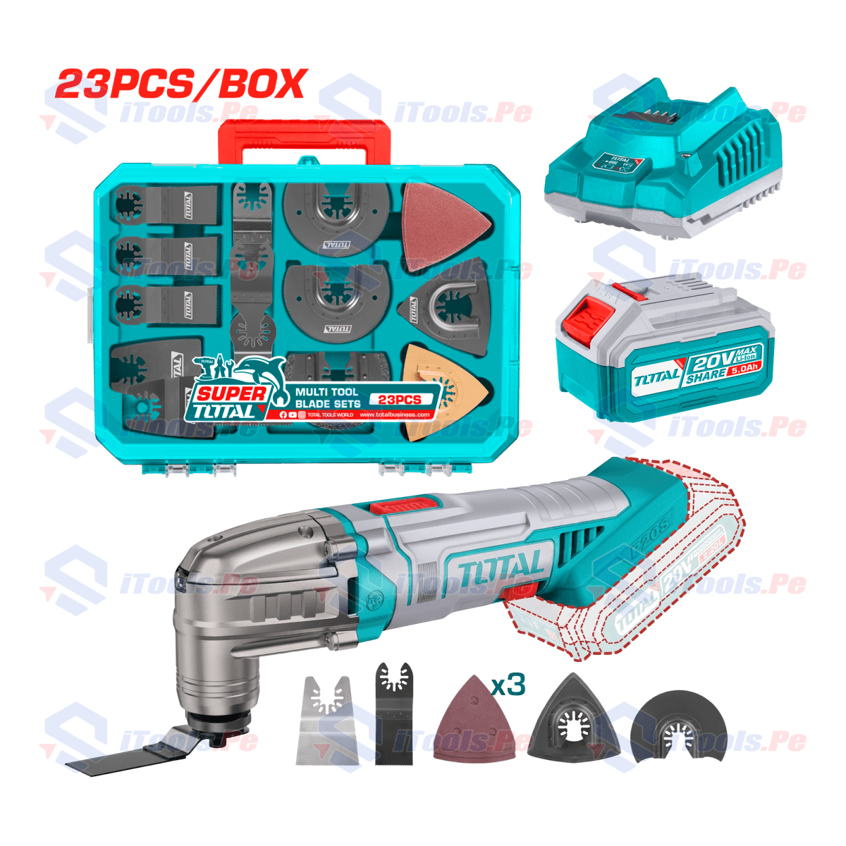 KIT MULTIHERRAMIENTA 20V TOTAL // TMLI2022-KT1