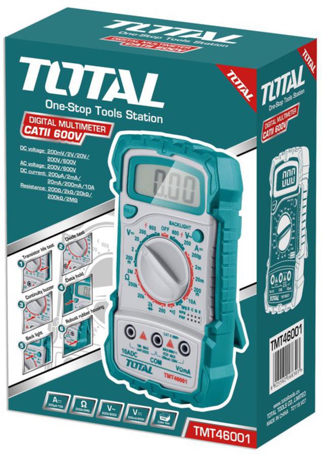 MULTIMETRO DIGITAL 600 V TOTAL TOOLS TMT460012