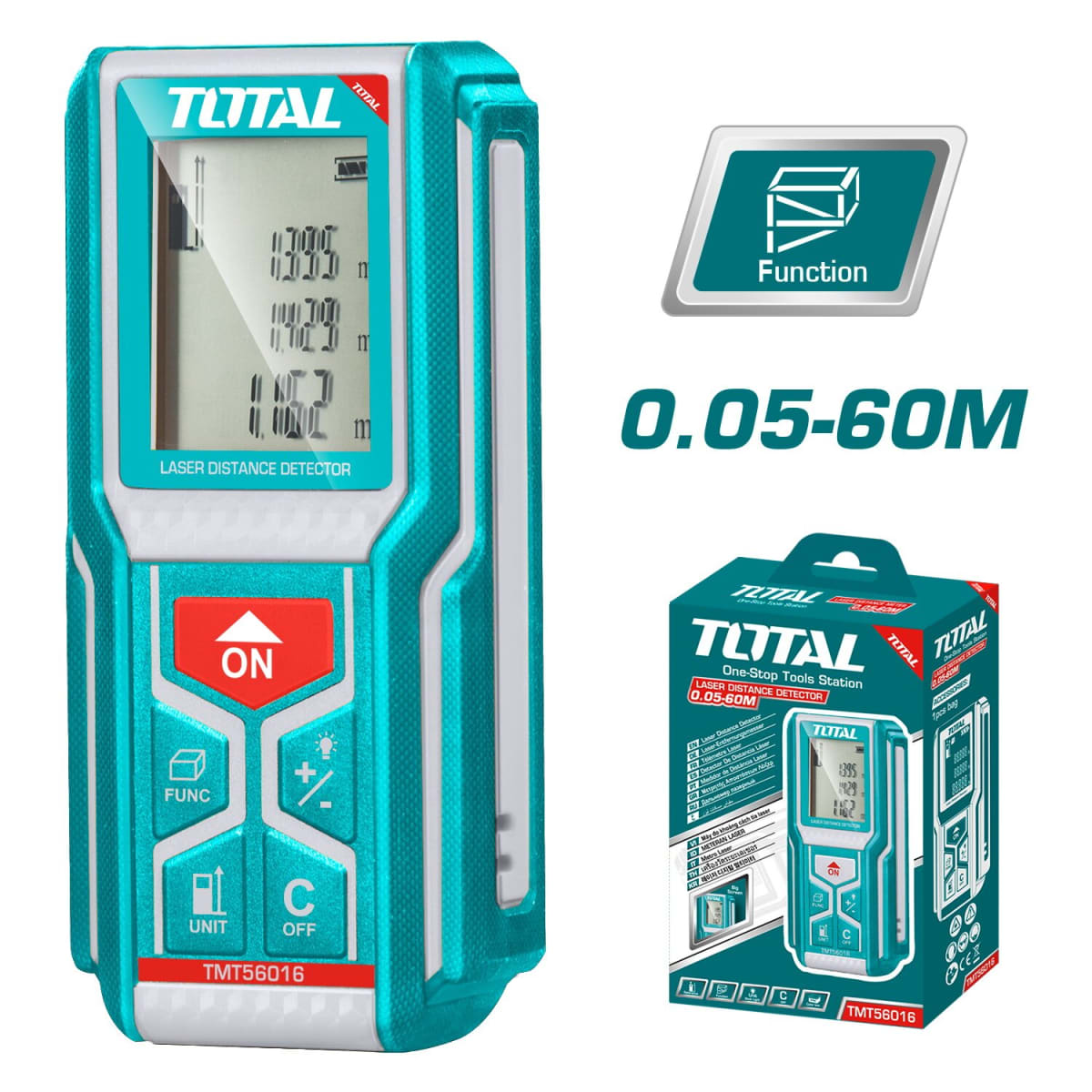 MEDIDOR DE DISTANCIA LASER 60M -  TMT56016 TOTAL1