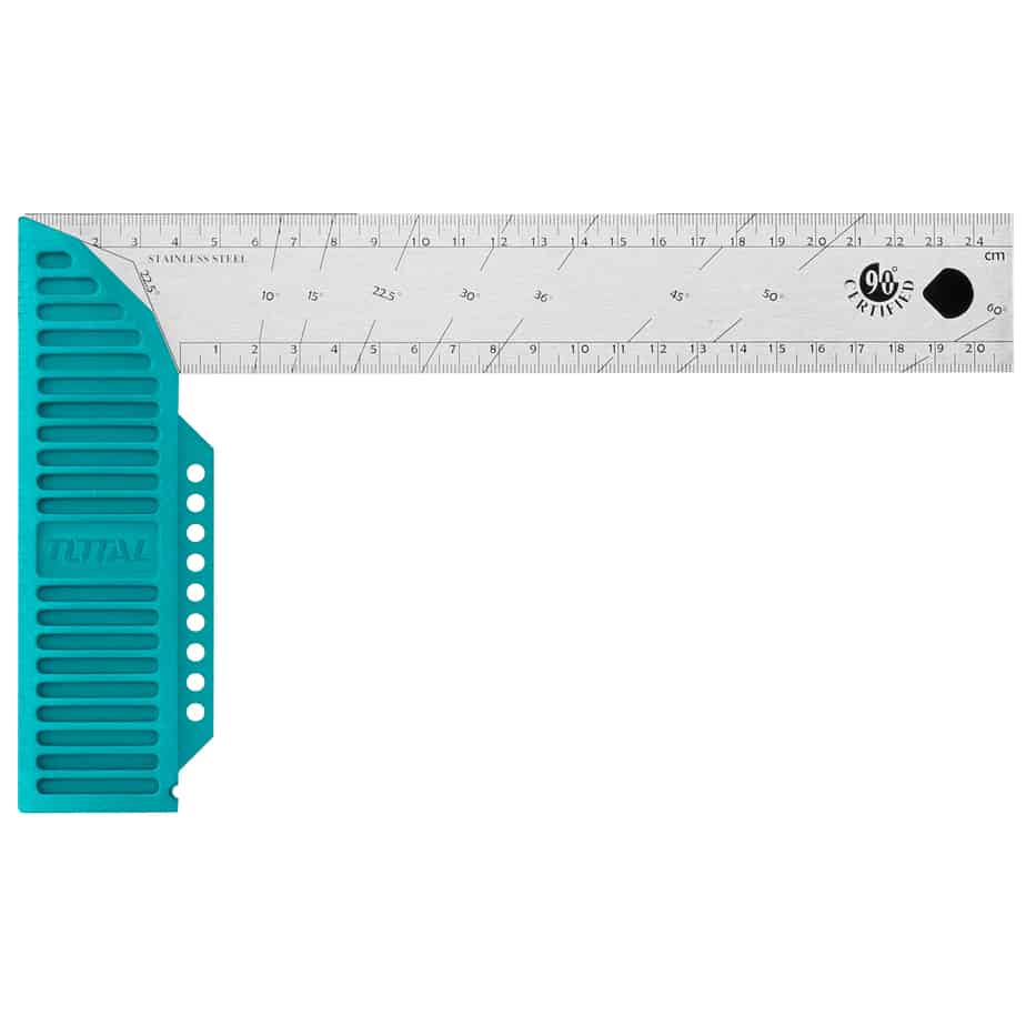 ESCUADRA ANGULAR DE ACERO INOXIDABLE 300MM 1/2