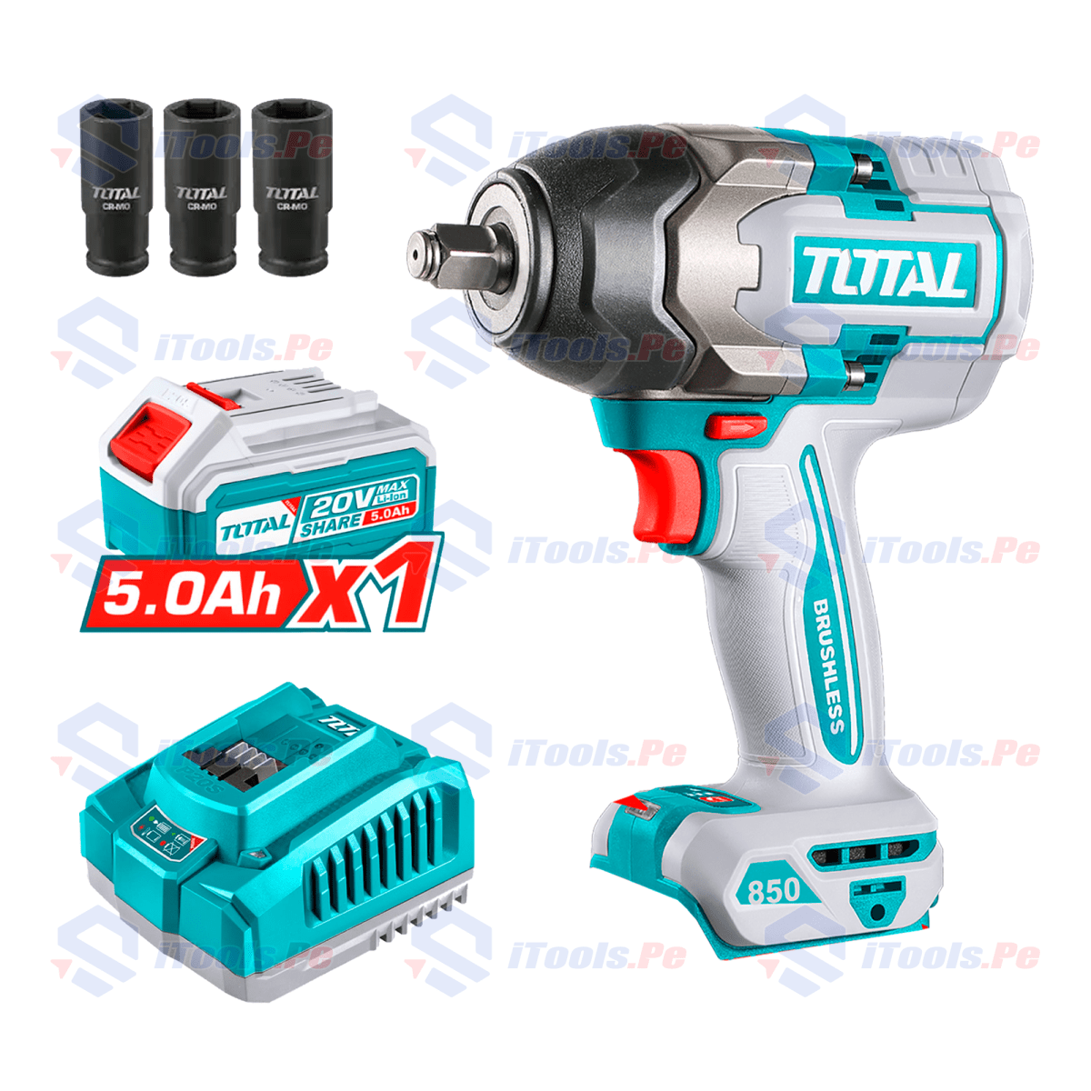 Llave impacto Brushless de 850nm  total  TOSLI250983-DSG1