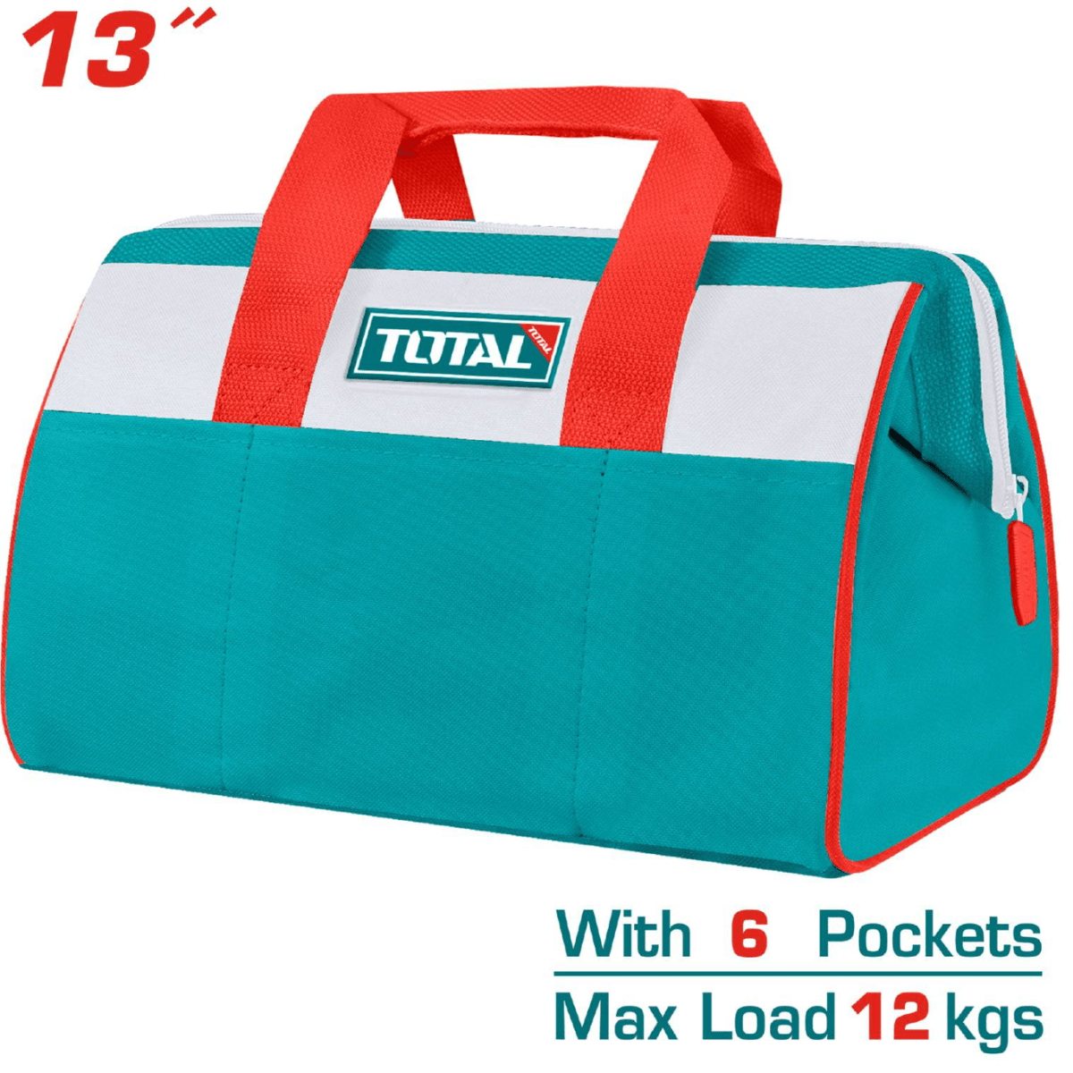 MALETIN DE HERRRAMIENTAS 6 BOLSILLOS TOTAL - THT2613251
