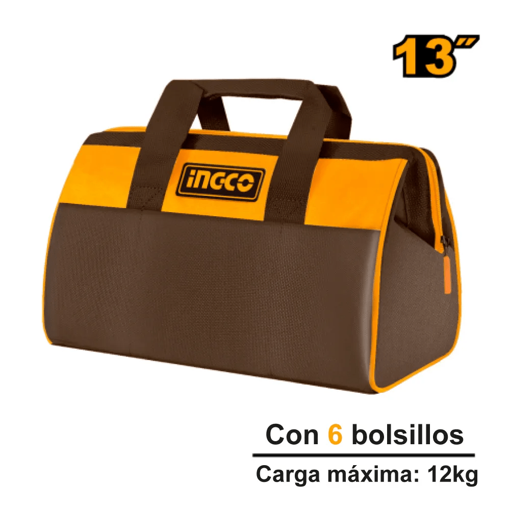 Kit 4 Porta Herramientas Ingco Chaleco + Mochila + Bolso + Cinturón COS2309084