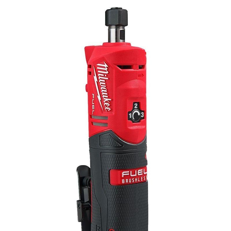 RECTIFICADORA DE TROQUELES RECTA M12 FUEL MILWAUKEE CON PINZAS DE 6 Y 8 MM / M12 FDGS-02