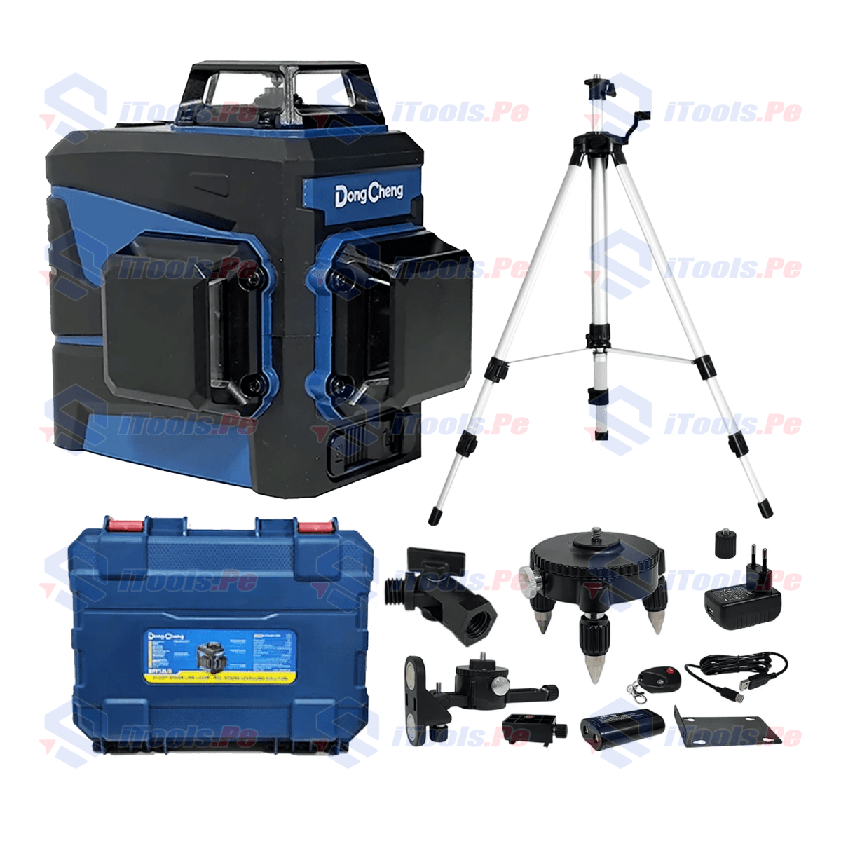 KIT NIVEL LASER 12 LINEAS VERDES + TRIPODE 1.5 MT DONG CHENG1