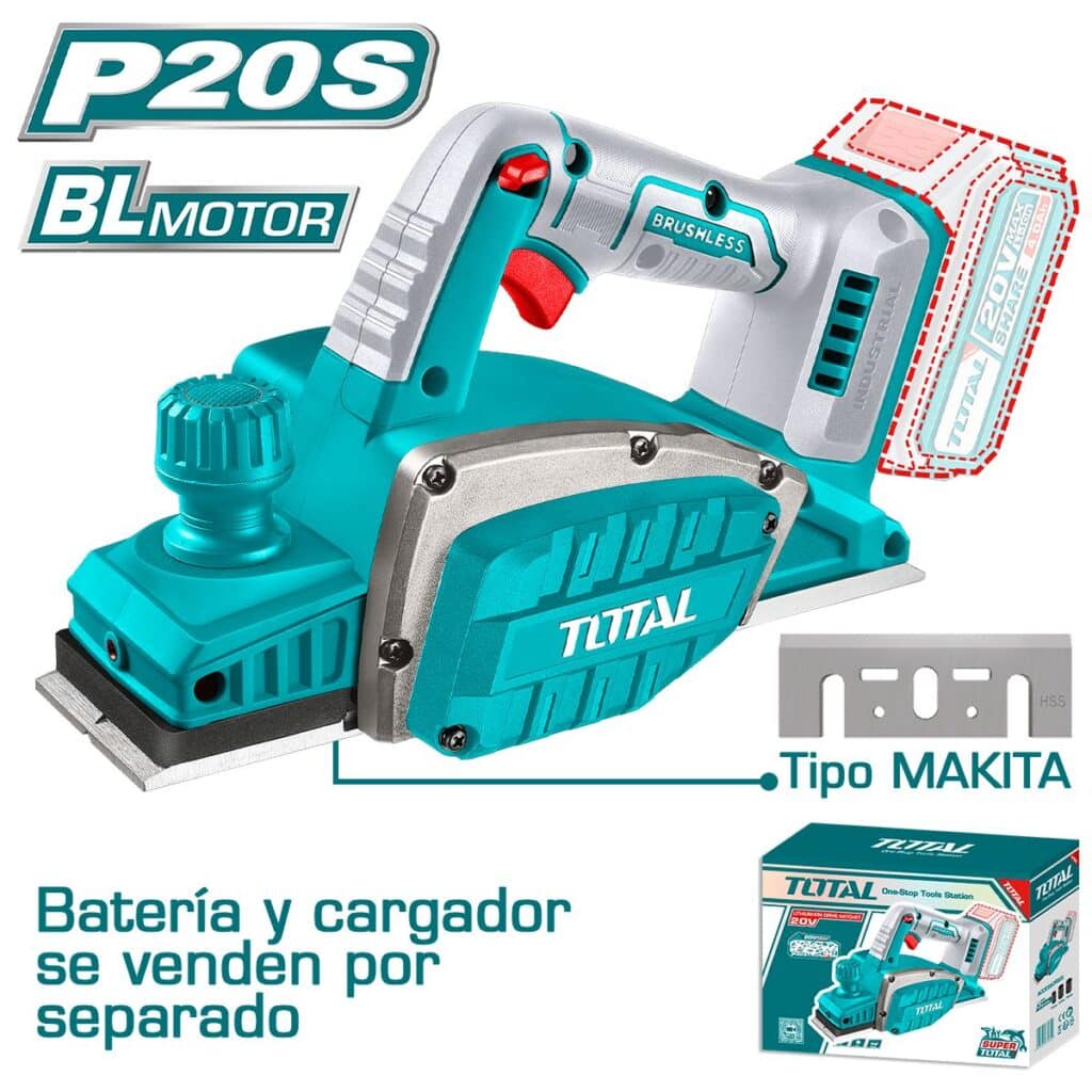 CEPILLADORA 20V BARETOOLS  TOTAL - TRLI204011