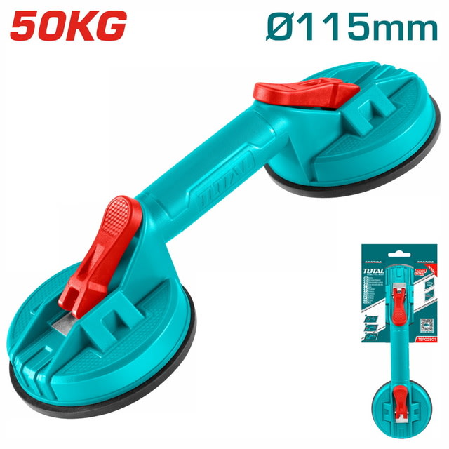 VENTOSA DOBLE PARA VIDRIO 50KG TOTAL1