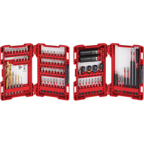 MILWAUKEE SHOCKWAVE JUEGOS DE BROCA Y ACCIONAMIENTO DE IMPACTO 75PCS 48-32-40982