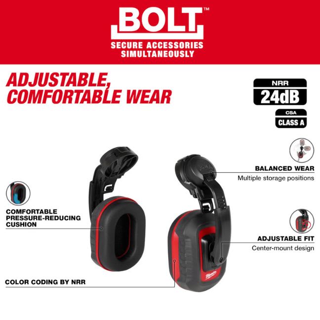 OREJERAS PARA CASCO MILWAUKEE 48-73-3250 BOLT 24DB4