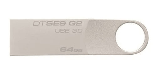 MEMORIA USB KINGSTON DATATRAVELER SE9 G2 DTSE9G2 64GB 3.0 PLATEADO3