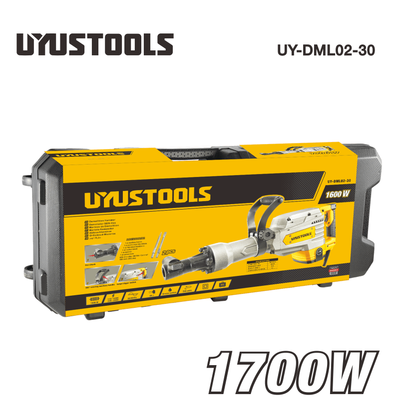 MARTILLO DEMOLEDOR HEXAGONAL 1700W 16KG UYUSTOOLS2
