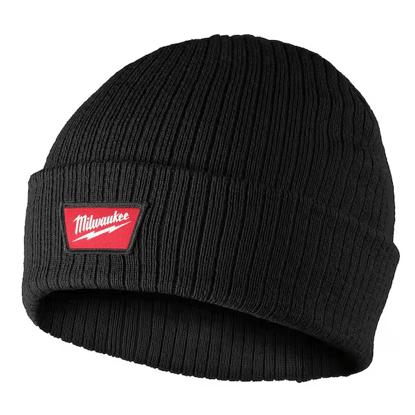 GORRO DE PUNTO ACANALADO NEGRO MILWAUKEE / M750B1