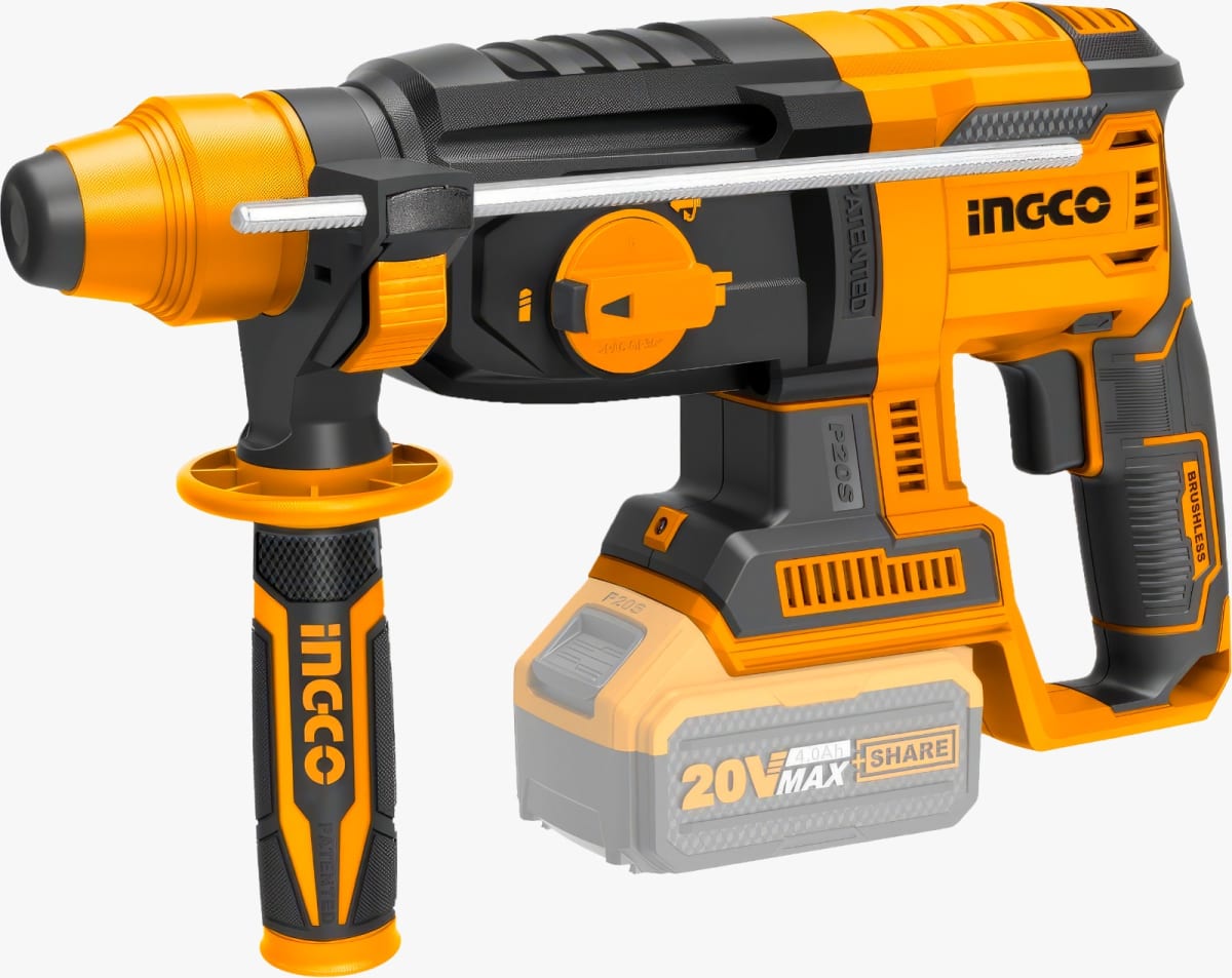 PACK ROTOMARTILLO + ESMERIL + ATORNILLADOR DE IMPACTO 20V INALAMBRICO INGCO2