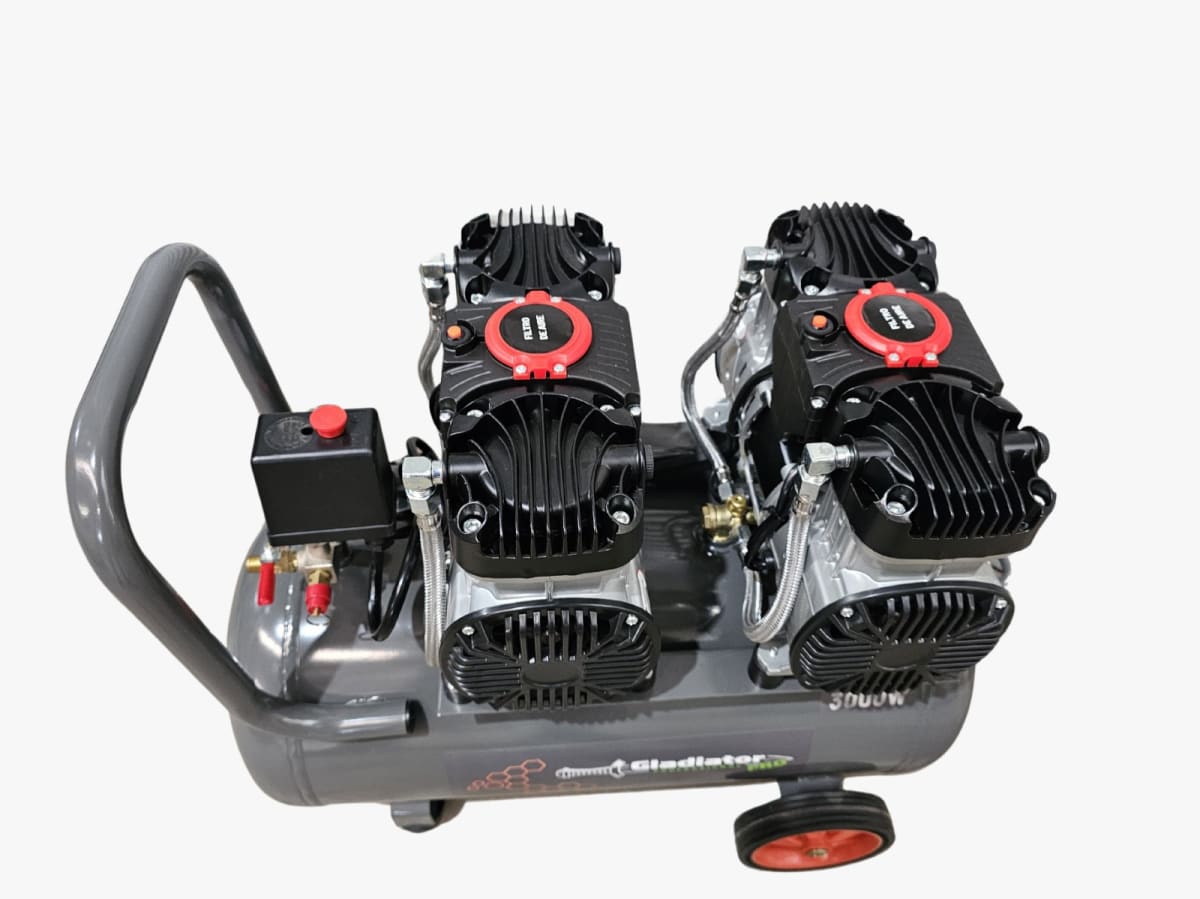 compresora de aire 50lts sin aceite 4hp/3000w gladiator cesa-850-262