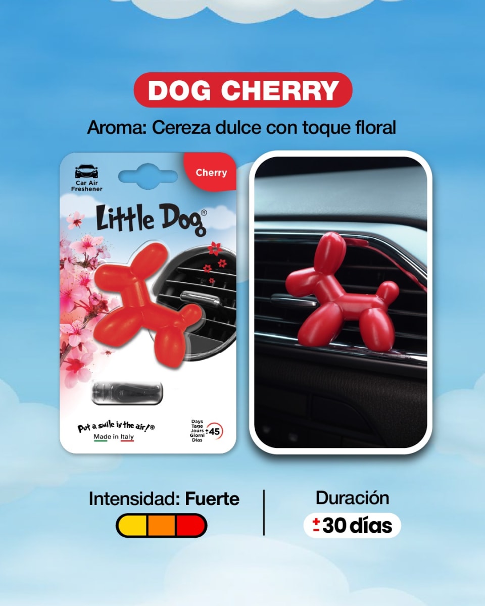 AROMATIZANTE PARA AUTO CHERRY LITTLE DOG / LJ0132
