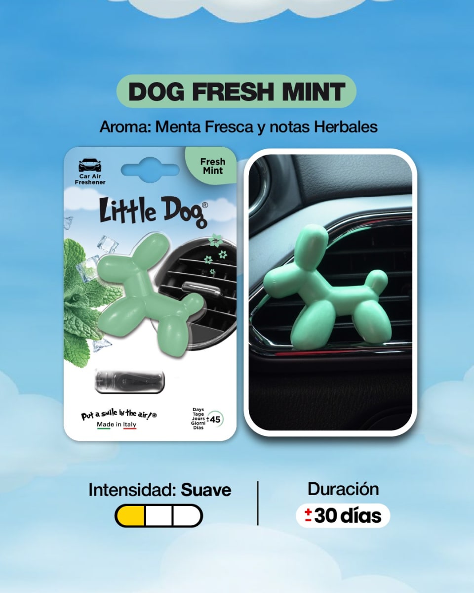 AROMATIZANTE PARA AUTO FRESH MINT LITTLE DOG / LJ0142