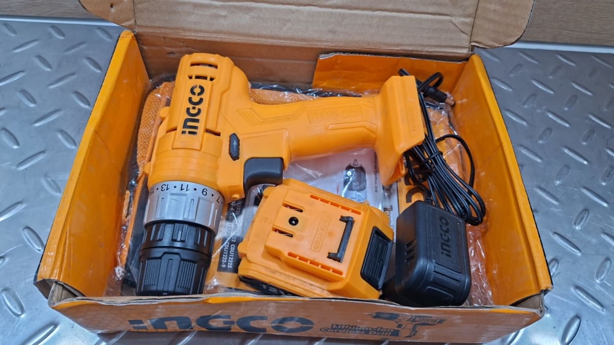 Taladro Atornillador Inalámbrico Ingco de 12V con 1 Batería de 1.5ah3