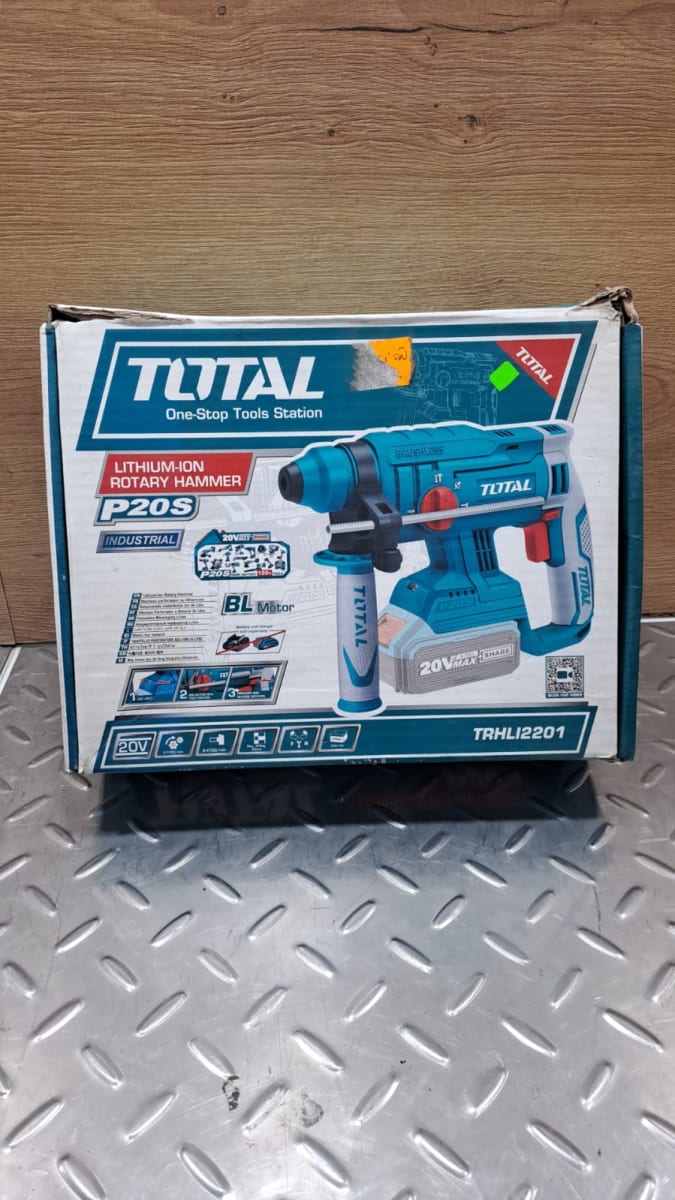 ROTOMARTILLO INALÁMBRICO 20 V MOTOR BL SIN BATERÍA NI CARGADOR. TOTAL - TRHLI22013
