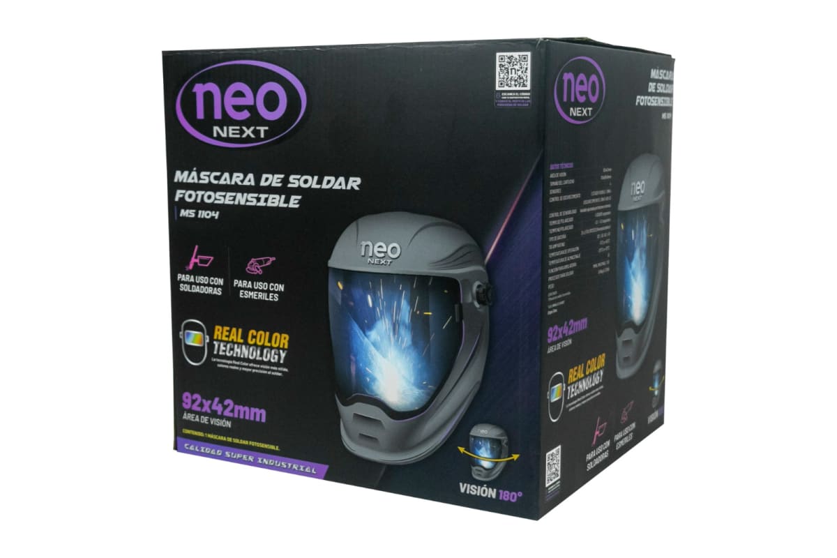 MASCARA DE SOLDAR FOTOSENSIBLE REAL COLOR TECNOLOGY DE 4 SENSORES NEO / MS-11042